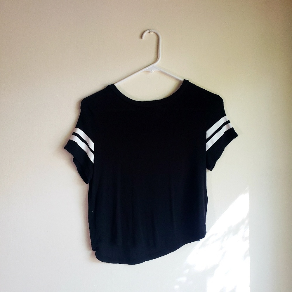 Black crop top